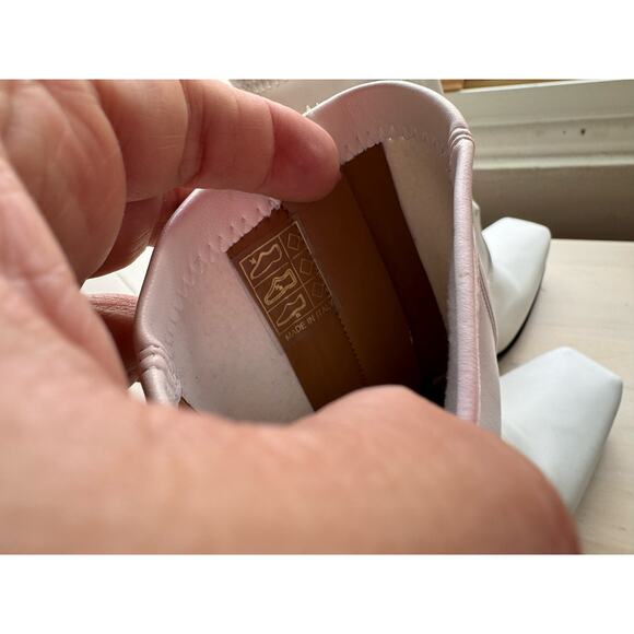 Stella McCartney white western sock stretch ankle BLOCK HEEL BOOTS  38/ US 8 - Picture 4 of 16